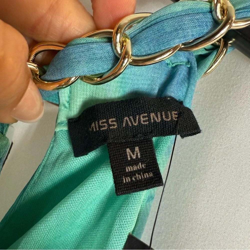 NWT Miss Avenue Vibrant  Green Maxi halter neck Dress size:M